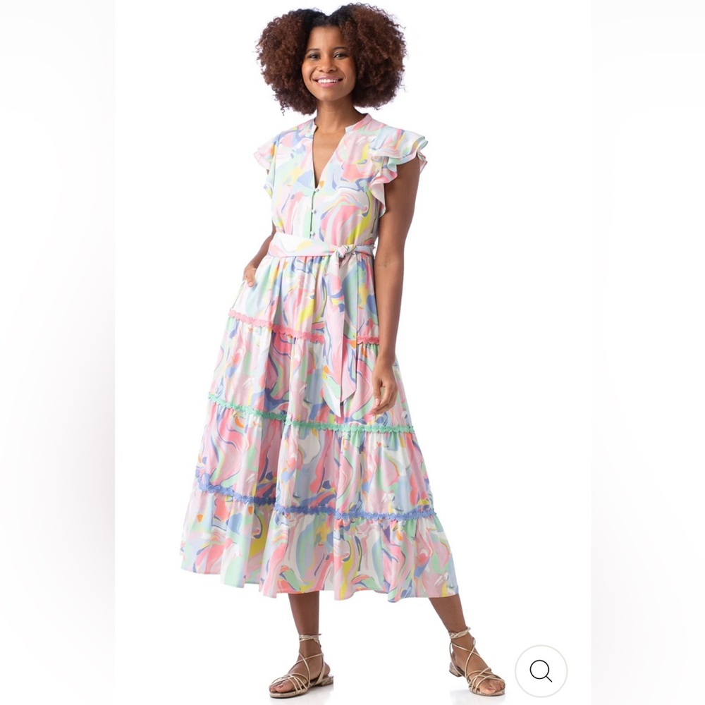 size XS - Crosby by Mollie Burch - Kemble Dress in Palm Beach